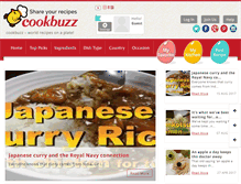 Tablet Screenshot of cookbuzz.com